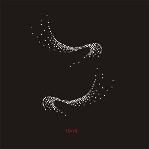 Full Sky Star Rhinestone Symmetrical Pattern Finished Product Dance Costume Rhinestone 1156 จี้รูปดาวเต้นรำแบบสมมาตรสำเร็จรูป