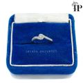 CINCIN PERAK ASLI SILVER WANITA 925 LAPIS EMAS PUTIH MODEL PERMATA FULL. 