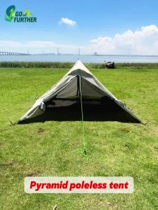 GoFurther Pyramid Camping Tent Ultralight 1.5kg - Stormproof PU4000mm Waterproof & Double Layer Mosquito-Proof Quick Setup Design Prefect for Backpacking Trekking and Motorcycle Trip