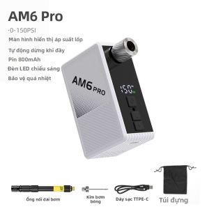 CYCLAMI | Bơm Điện Mini AM6PRO Áp Suất Cao Cầm Tay Tiện Lợi Cho Xe Đạp