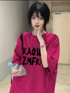 Extra Large 300lbs Vintage American Style Red Pure Cotton Short Sleeve T-Shirt for Men and Women Loose Fit Summer Wear