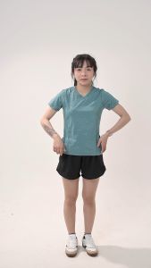 Áo thun thể thao nữ cổ tim tập gym yoga mã [GY04] chất thun lạnh chính phẩm thấm hút mồ hôi thoải mái vận động