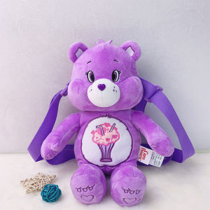 30CM Genuine Care Bears Plush Toys bag knapsack Colorful Love Bears Stuffed Dolls Gift For Girls Women New On Sale On Sale Shoulder Bags Women New Korean Style 2023(5 Colors) Free Shipping
