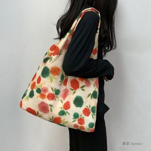 New Chinese Style Lightweight Canvas Bag Summer Atmosphere Vest Shopping Bag Bookbag Artistic Single Shoulder Womens Bag