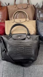 Tas wanita Top Handle Croco with sling