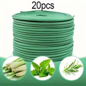 Natural Lemongrass Scent 20/40pcs Citronella Incense Coils with Holder - Outdoor Poolside Patio Porch Deck Camping