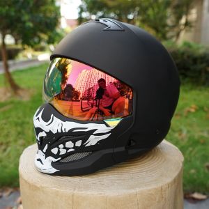 Full-Face Motorcycle Helmet Unique Print Stylish and Charming Made of ABS Material Lightweight and Breathable