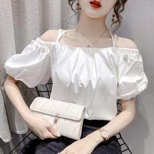 เสื้อเชิ้ตแขนยาวทรงหลวมสไตล์หวานสำหรับผู้หญิงในช่วงฤดูร้อนปี 2025 พร้อมเข็มขัดแบบลำลองและดีไซน์รูปตัว L สำหรับผู้หญิง