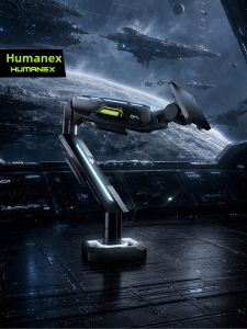 HumaneX | Mechanical Arm RGB Monitor Stand Large Capacity