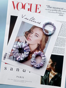 Original Design Silk Hair Ties Elastic Band Mulberry Silk Satin Fabric Hair Accessories Bun Hair Ties Fashionable Hair Bands