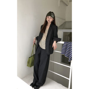 Fashionable Loose Straight Leg Casual Pants Korean Style Commute Wear Autumn New Arrival Slimming Wide Leg Trousers