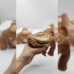 1pcs Squishy Brown Monkey Toy Rubber Gorilla Cute as Animal Styling Stress Relief Stretchy Toys