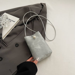 New Chinese Style Fashionable Womens Bag Mobile Phone Bag Casual Versatile Summer Trendy Crossbody Bag Soft Square Shape