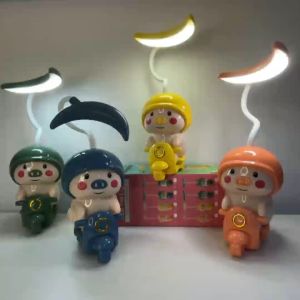 Lampu Led Meja Rabbit Bulan Balon Rautan Pensil/ Lampu Belajar Karakter / Lampu Meja Desklamp / Lampu Tidur /