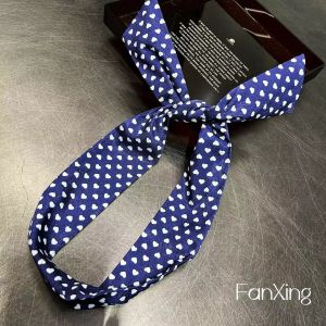 Star Original Classy Bows Polka Dot Hair Band French Retro Heart Rabbit Ears Hair Band Crossed Headband Silk Scarf