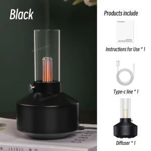 Vintage Night Light Aroma Diffuser Aromatherapy Essential Oils Mini Desktop Air Humidifier USB Creative Ambient Light As Gift