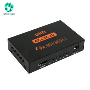 HDMI Splitter 1 in 4 Out 1x4 1x2 4K UHD High Definition With Adapter Amplifier Port Hub For TV Laptop Computer