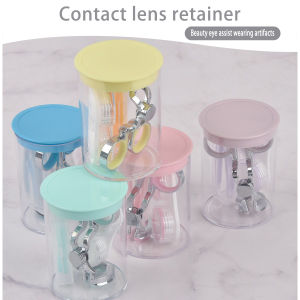 Color contact lens with auxiliary tools contact lens eyelid stretcher contact lens remove tweezers novice contact lens eyelid