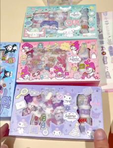 Sanrio Sticker Set 4 Rolls Tapes 6 Sheets Stickers Sanrio Kuromi Cinnamoroll Melody Cartoon Washi Tape