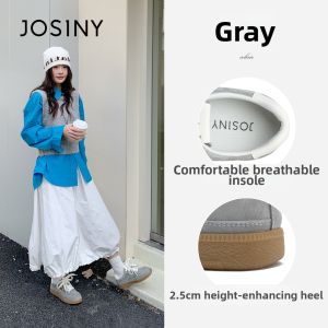 Josiny | Celebrity Style Red Retro Casual Sneakers