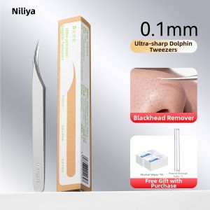 NILIYA | Precision Ultra-Fine Beauty Salon Dedicated Dolphin Tweezers Combats Blemishes