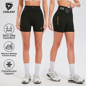 COSLEAF | Running Compression Tights Multi-pocket Shorts