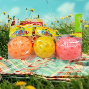 ลูกบอลยาง สำหรับสุนัข(คละสี) ทรงกลมคุณภาพดี (ขนาด10CM)