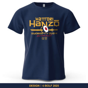 Hattori Hanzo Printed Mens T-Shirt 100% Cotton Oversized Anime Fashion Graphic Tees for Women Tops Streetwear Cultural Apparel