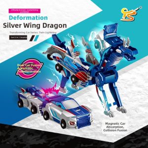 Transforming Dinosaur Egg Robot Toy for Kids
