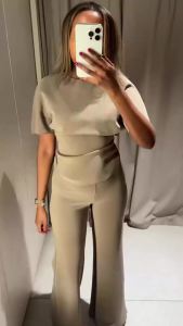 MUJER Cut out Crop Top Woman Short Sleeve Bustier Tops for Women Summer Casual Womens Tops Vests Holiday Tank Tops Woman 2026