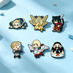 Delicious in Dungeon Enamel Pins 6Pcs Set Marcille Laios Izutsumi Senshi Brooches Lapel Badges