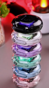 Hedset TWS Air39 RGB LED HiFi Sound Bluetooth 5.3 dengan Mikrofon dan Baterai Tahan Lama - Putih