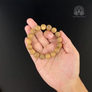 Vòng tay trầm hương tròn đơn đeo tay dành cho nam nữ Trầm Hương Hà Xá