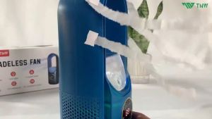 SCUDOS Air Cooler Fan AC Mini Kipas Penyejuk Portabel & Humidifier Bladeless LED Desk Fan