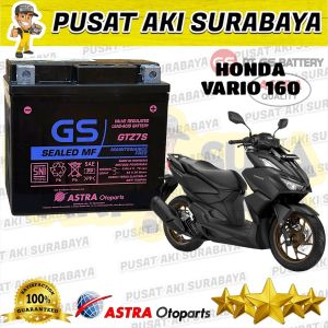 PUSAT AKI MOTOR HONDA VARIO 160 GS ASTRA GTZ7S 12V 6 AMPER ACCU KERING BERKUALITAS GTZ6S MTZ6S YTZ6V
