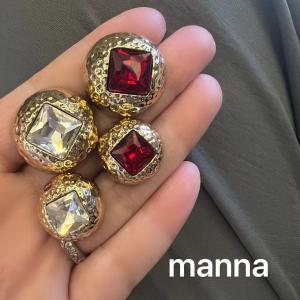 Manna Sang Trọng Vuông Kim Cương Kim Loại Nhẹ Trang Trí Cài Áo Khoác Nữ Vest Da Lông Cừu Cài Áo Cài Áo Khoác Cài Áo