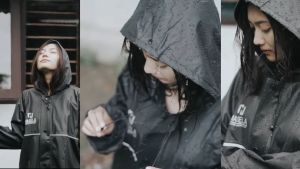Jas Hujan Setelan Baju Dan Rok Wanita Dewasa Anti Rembes Original By MASELA