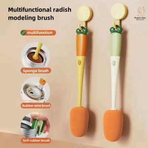 Bottle Brush Set Long Handle Bottle Cleaner 3 In 1 Set Baby Bottle Brush