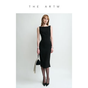 Summer New Arrival One-Shoulder Black Fitted Dress