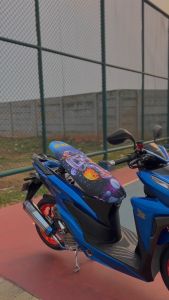 COVER JOK BEAT MANTEL AKNA SEAT COVER JOK ANTI AIR/SARUNG JOK ANTI AIR/PELINDUNG JOK CAKAR KUCING/COVER JOK VARIOCOVER JOK MIO/COVER JOK SCOOPY/COVER JOK BEAT ALL MOTOR Cover Jok Motor Exclusive Gibsprotect Spesial Warna Jet Black Efex Daun Talas Sarung