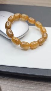 Vòng lu thống Thạch Anh Tóc Vàng - Chiêu Tài Hút Lộc Làm Ăn Kinh Doanh Thuận Lợi cho mệnh Thổ và Kim - Phong Thủy TUDO