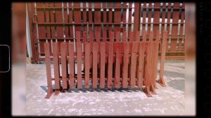 รั้วไม้สนามแต่งสวน 5060 ซม. สีน้ำตาล สูง สูงสุด 100 ซม. ยาว 100 ซม