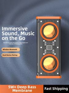 Transparent Mecha Small Cannon High Sound Quality Super Heavy Bass Wireless Outdoor Convenient 1307T Bluetooth Speaker Home Use