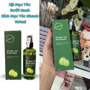 Xịt Dưỡng Tóc Mọc Tóc Bưởi Xanh 100ml – Kích Mọc Tóc Nhanh  Giúp Tóc Mềm Mượt Óng Ả  Hương Bưởi Dễ Chịu.
