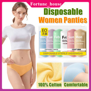 Disposable Panties 100% Cotton Woman Underwear Portable Travel Lingerie Pregnant Women Period Panties