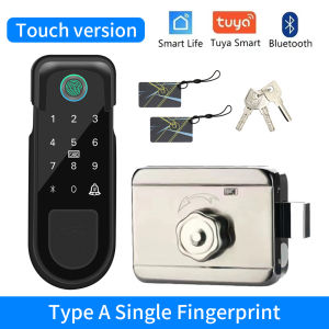 Fingerprint Home Lock for Support Tuya App Bluetooth Door Lock Keyless Entry Fingerprint Tuya App Key IC Card Gateway Unlock