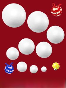 White Foam Ball Earth Globe Handmade Diy Material Polystyrene Wedding Flower Arrangement Ball Creative Crafts Supplies