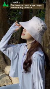 shukiku - Topi Matahari Ringan dan Bernapas Topi Nelayan Pelindung Matahari untuk Dewasa 6457