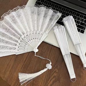 DUTRIEUX | Folding Hand Fan Asian Style Ancient Chinese Tassel Fan Portable Dance Wedding Fan Hanfu Qipao Accessory Home Decoration