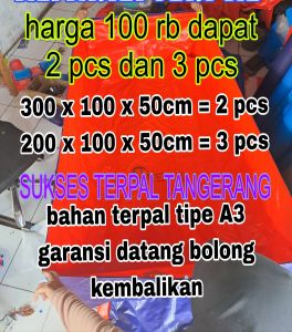 TERPAL KOLAM IKAN type A3  200 x 100 x 50 dan 300 x 100 x 50cm (beli 90rb 3pcs dan 2pcs)